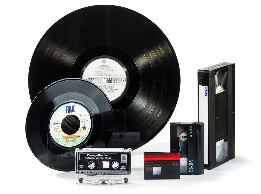 Schallplatten, Audio- und Videokassetten bei photofactory in Dortmund digitalisieren