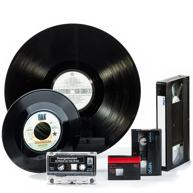 Schallplatten, Audio- und Videokassetten bei photofactory in Dortmund digitalisieren